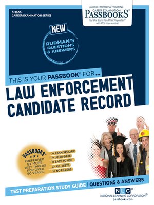 cover image of Law Enforcement Candidate Record